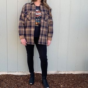 Vintage Outdoor Exchange Wool Blend Lined Shacket